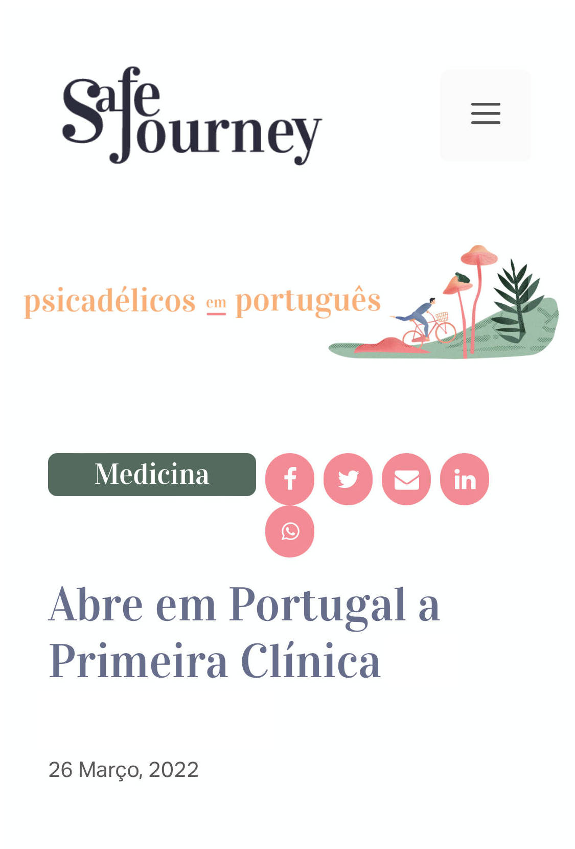 SafeJourney abre primeira clínica de ketamina
